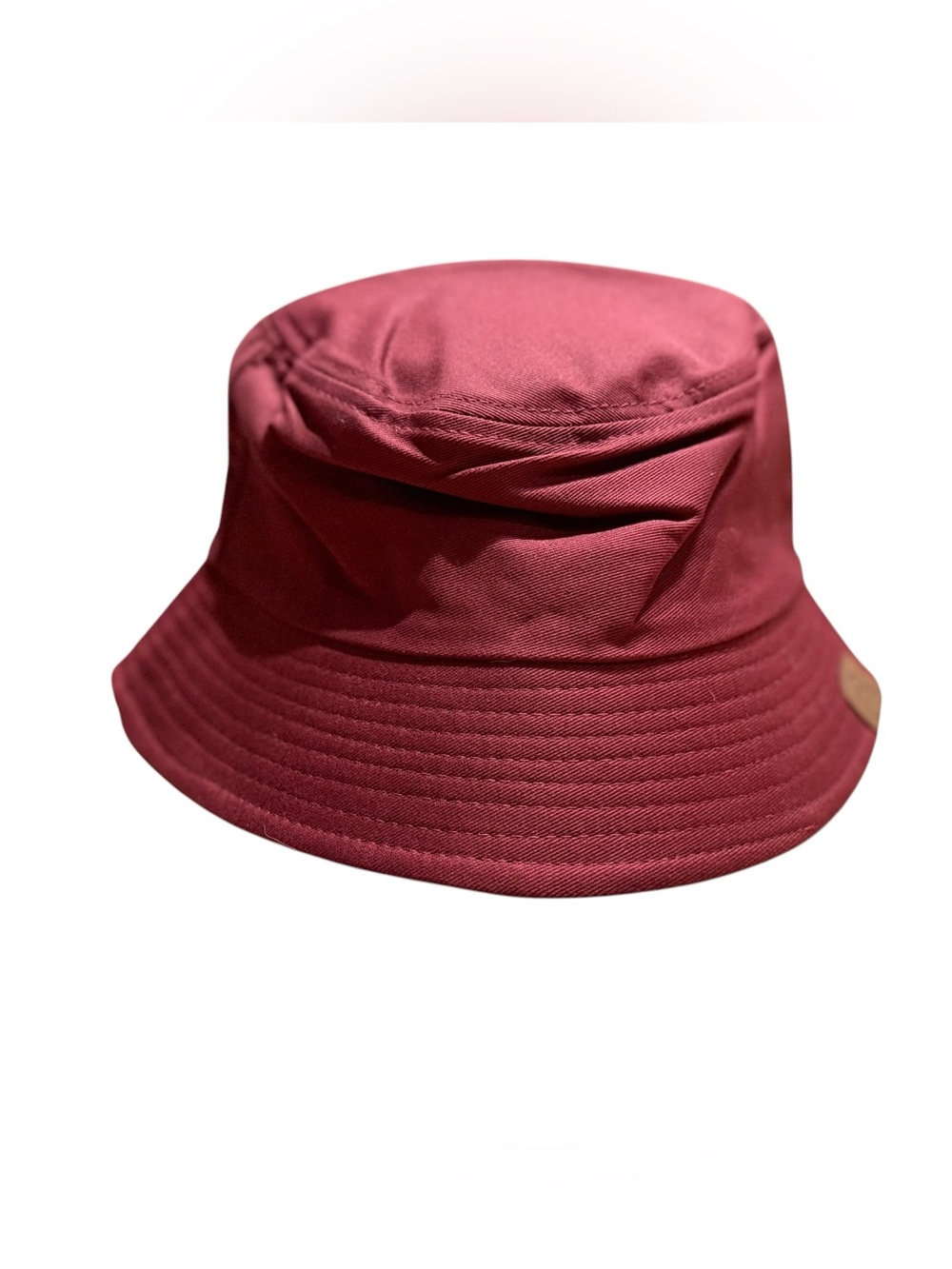 NWOT - Burgundy Cotton Bucket Hat One Size
